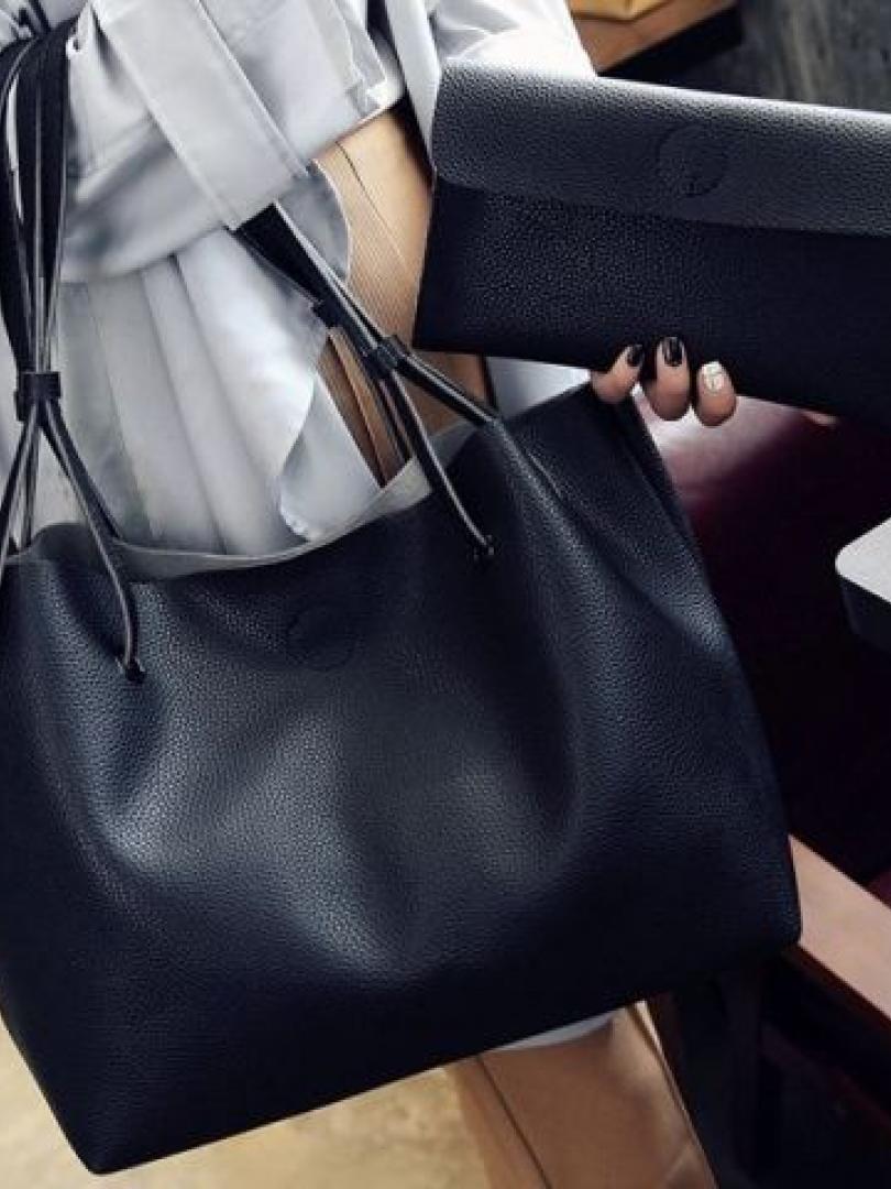 Сумка женская большая черная FM0569B