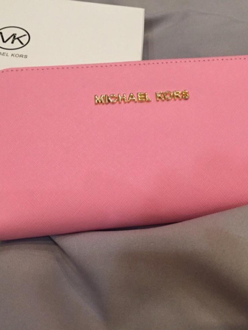 Купить Женский кошелек Michael Kors нежно-розовый реплика FM0659E