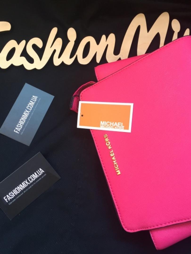 Женская сумка Michael Kors Selma Messenger Pink реплика FM0642H