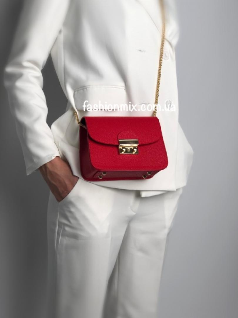 Маленькая женская сумочка красная FM0663A