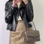 Сумка жіноча шкіряна тауп FM0807J