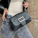 Сумка жіноча шкіряна чорна FM0896B