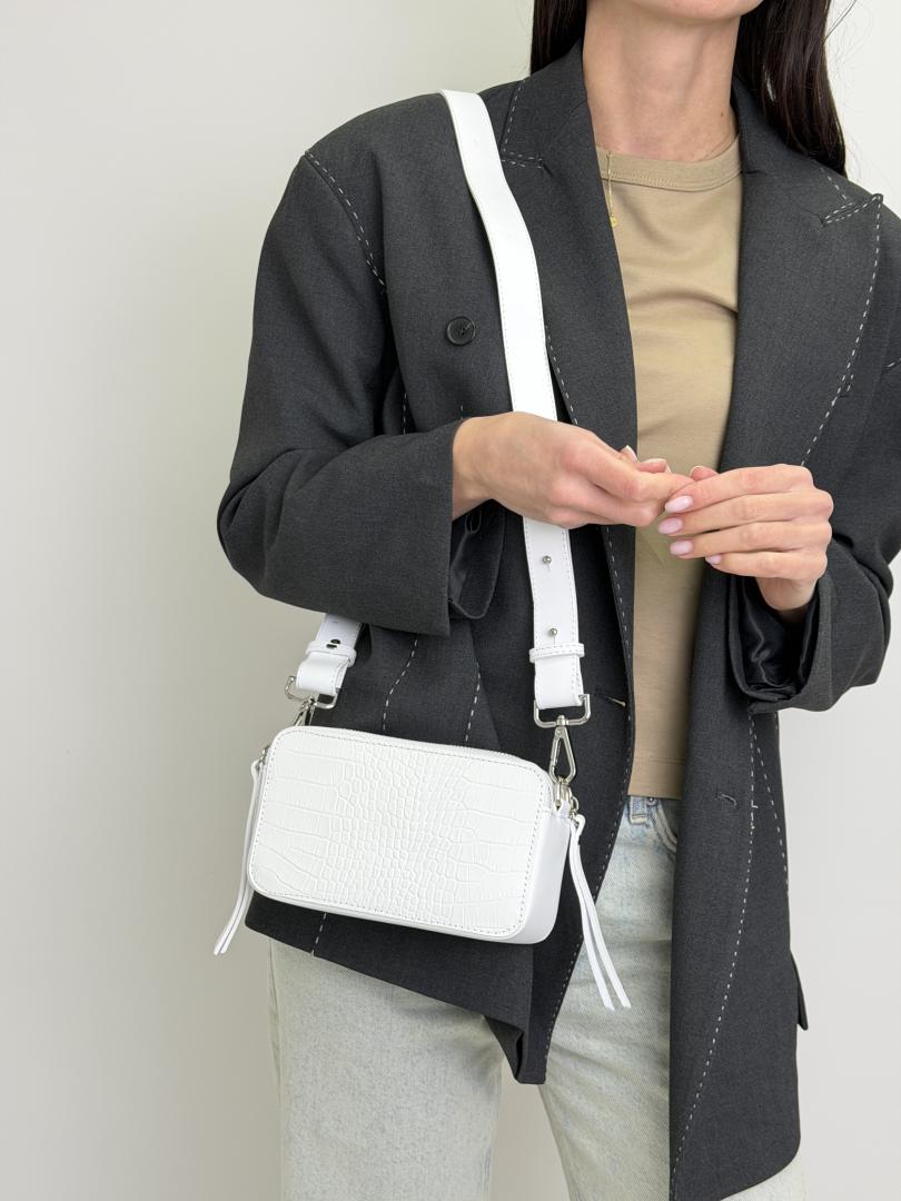 Сумка жіноча шкіряна біла FM0839X