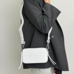 Сумка женская кожаная белая FM0839X