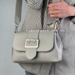 Сумка жіноча шкіряна сіра FM0896S