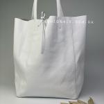 Сумка женская кожаная белая FM0930P