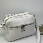 Сумка женская кожаная белая FM0998A