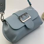 Сумка жіноча шкіряна блакитна FM0896Z