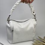 Сумка женская кожаная белая FM0982G