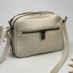 Сумка женская кожаная молочная FM0998F
