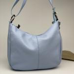 Сумка женская кожаная голубая FM1020C