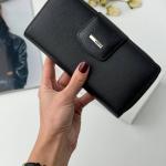 Гаманець жіночий шкіряний чорний FM1028C