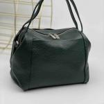 Сумка жіноча шкіряна смарагдова FM1035B