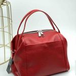 Сумка жіноча шкіряна червона FM1035C