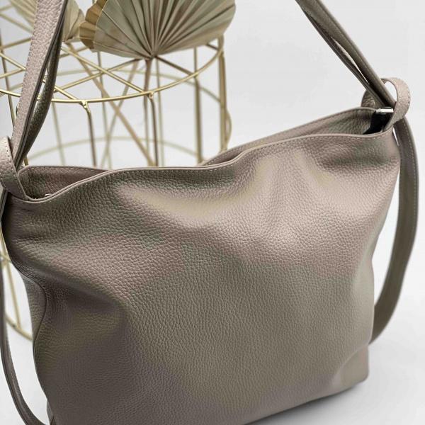 Сумка женская кожаная бежевая FM0983D