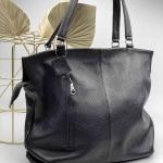 Сумка женская кожаная черная FM1045A