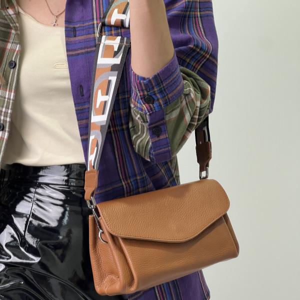 Сумка жіноча шкіряна коричнева FM1040Z