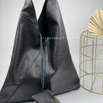 Сумка женская кожаная черная FM1059C