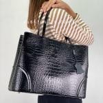 Сумка женская кожаная черная FM1063B