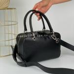 Сумка жіноча шкіряна чорна FM1064B