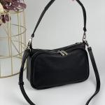 Сумка женская кожаная черная FM1043B