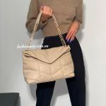 Сумка женская кожаная бежевая FM1073A