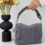 Сумка женская замшевая серая FM0982V