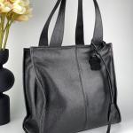 Сумка жіноча чорна шкіряна FM1080B