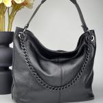 Сумка женская кожаная черная FM0999D