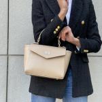 Сумка жіноча шкіряна бежева FM1086B