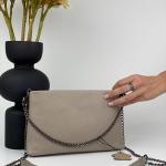 Сумка женская кожаная тауп FM1002C