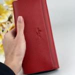 Кошелек женский кожаный красный FM1093A
