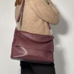 Сумка женская кожаная марсала FM1094C