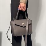 Сумка жіноча шкіряна графіт FM1086F