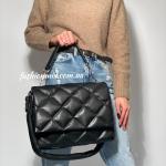 Сумка женская кожаная черная FM1098A