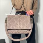 Сумка женская замшевая тауп FM1098B