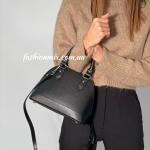 Сумка жіноча шкіряна чорна FM1100B