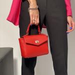 Сумка женская красная кожаная FM1101B