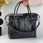 Сумка женская кожаная черная FM1104A