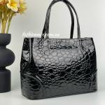 Сумка женская кожаная черная FM1063J