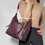 Сумка женская кожаная марсала FM1104B