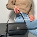 Сумка жіноча шкіряна чорна FM1096D