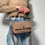 Сумка жіноча шкіряна тауп FM1096F