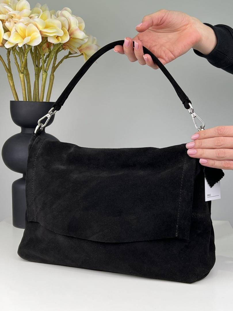Сумка женская замшевая черная FM1094H