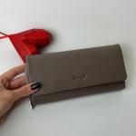 Кошелек женский кожаный тауп FM1093C