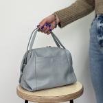 Сумка жіноча шкіряна блакитна FM1035W