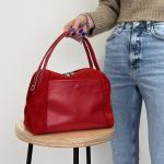 Сумка жіноча шкіряна червона FM1035Y