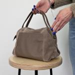 Сумка жіноча шкіряна тауп FM1035I