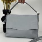 Сумка женская кожаная голубая FM1094K