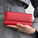 Кошелек женский кожаный красный FM1132B